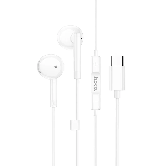 Audifonos Cableados USB-C Hoco M95 Blancos