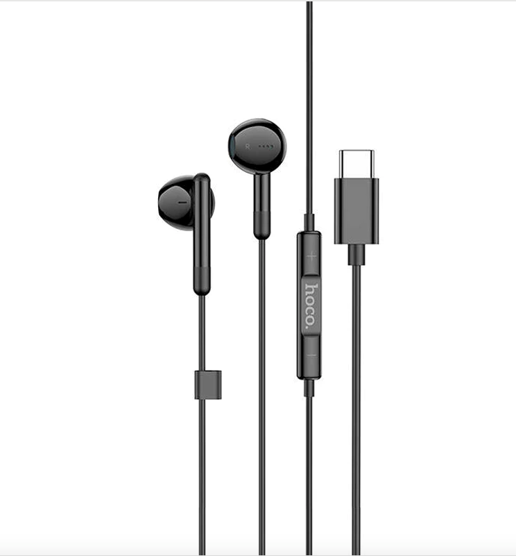 Audífonos Cableados Hoco M93 Joy In Ear Tipo C Negro