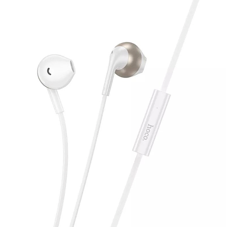 Audífono Hoco M115 Lightning Blanco con Micrófono