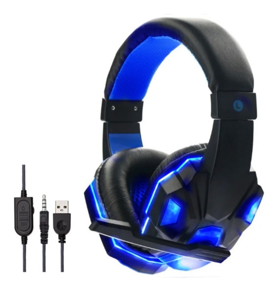 Audifonos Gamer Soyto SY830 Notebooks PS4 PC XBOX Blue LED