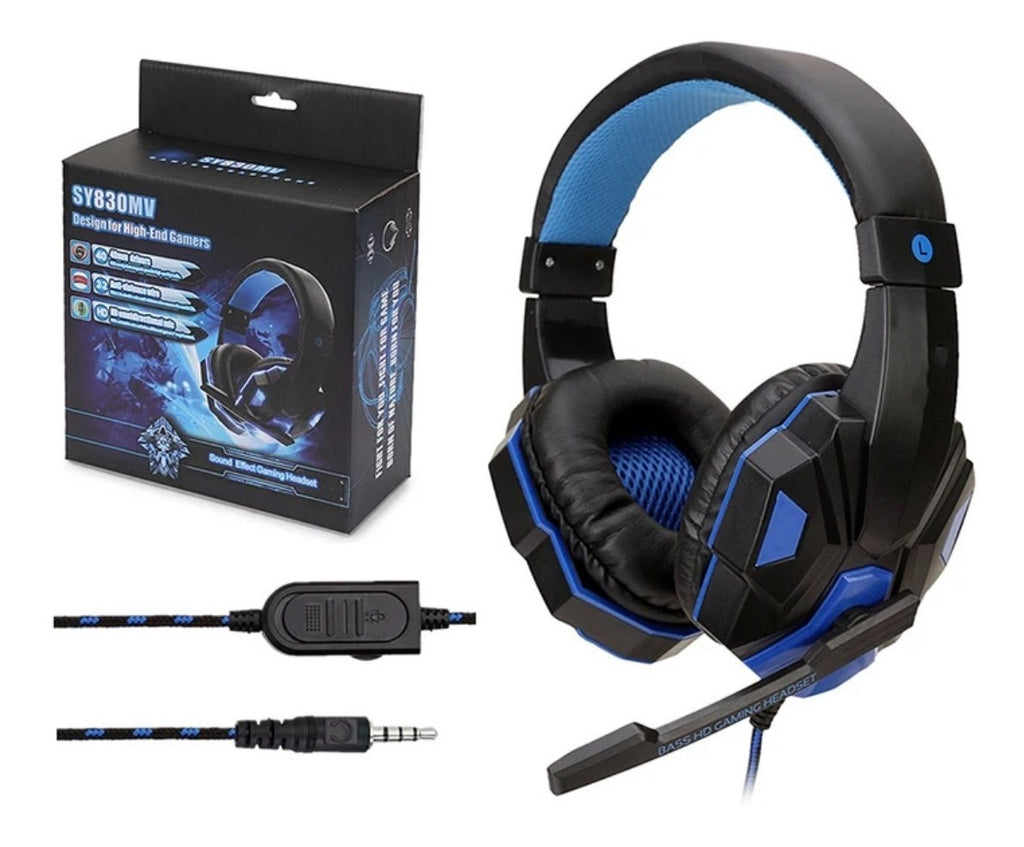 Audifonos Gamer Soyto SY830 Notebooks PS4 PC XBOX Blue LED