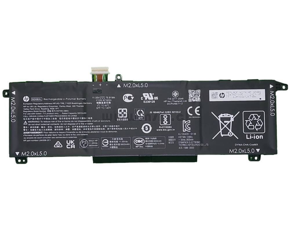 Bateria Para HP Omen 15-EK 15-EN SD06XL HSTNN-DB9U