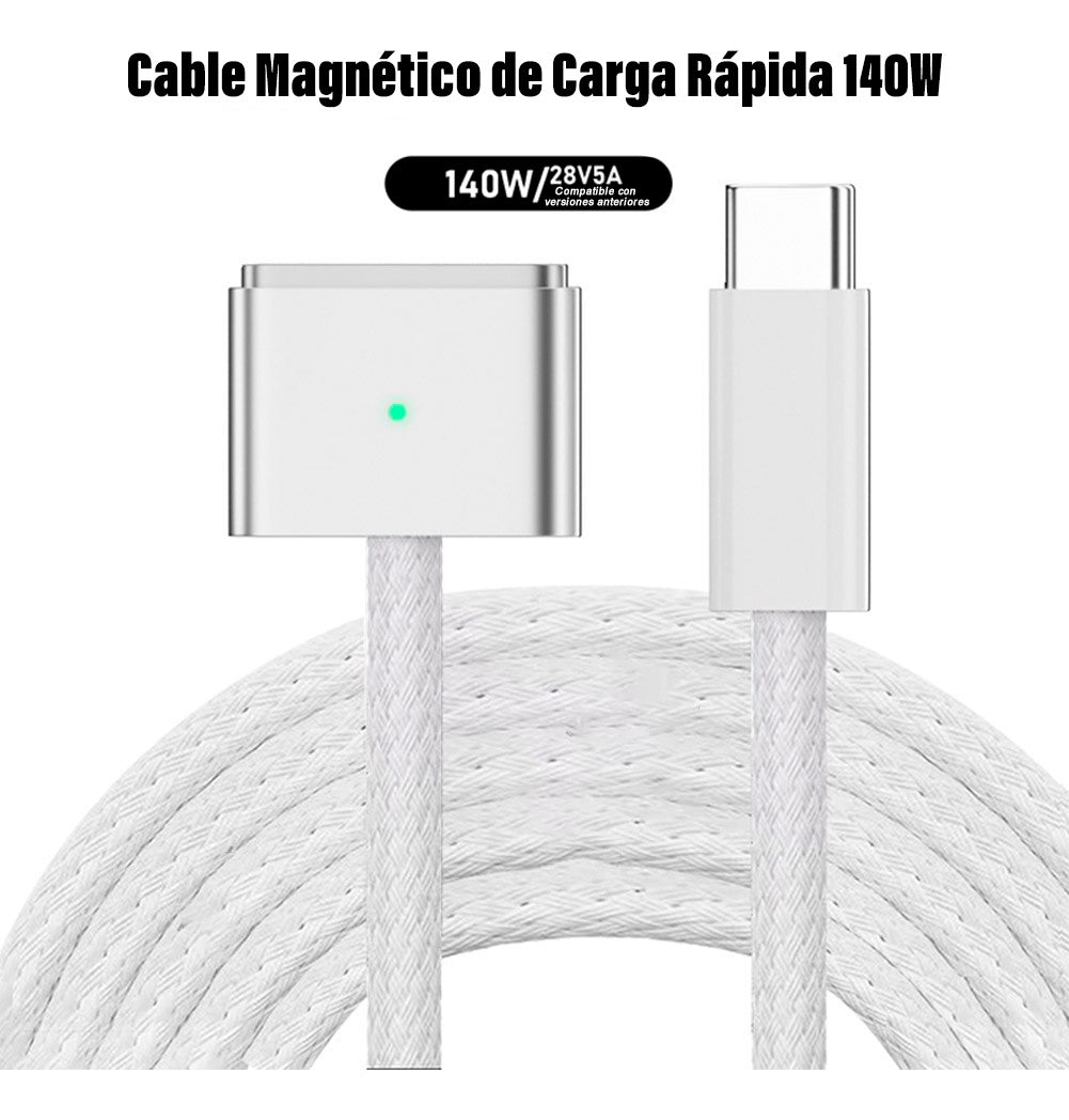 Cable Carga USB-C a Magsafe 3 Para Macbook Pro Air 2MT 140W