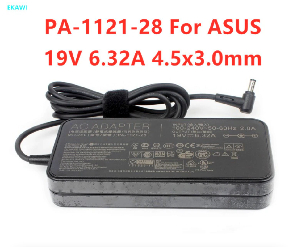 Cargador Para Notebook Asus 19V 6.32A 120W 4.5x3.0MM