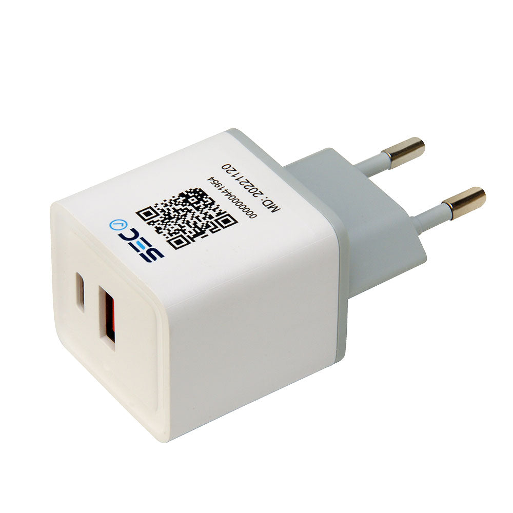 Cargador iPhone Android USB y USB-C 30W QC PD3.0 Tecmaster