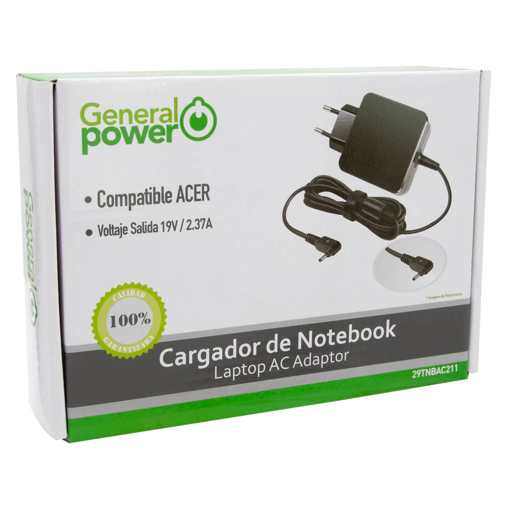 Cargador Para Acer 19V 2.37A 3.0x1.0mm Punta Fina