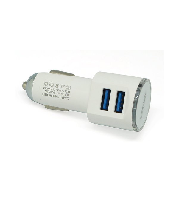 Cargador Auto Doble 3.4A Para iPhone LDNIO