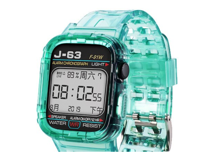 Correa Para Applewatch Silicona 38/40/41mm Vintage C Verde