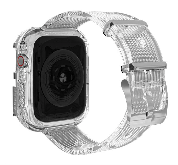Correa Para Applewatch Silicona Vintage A 42/44mm Transparente