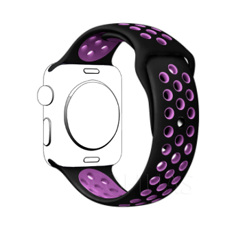 Correa Para Applewatch Sport Negro Morado 42/44/45mm