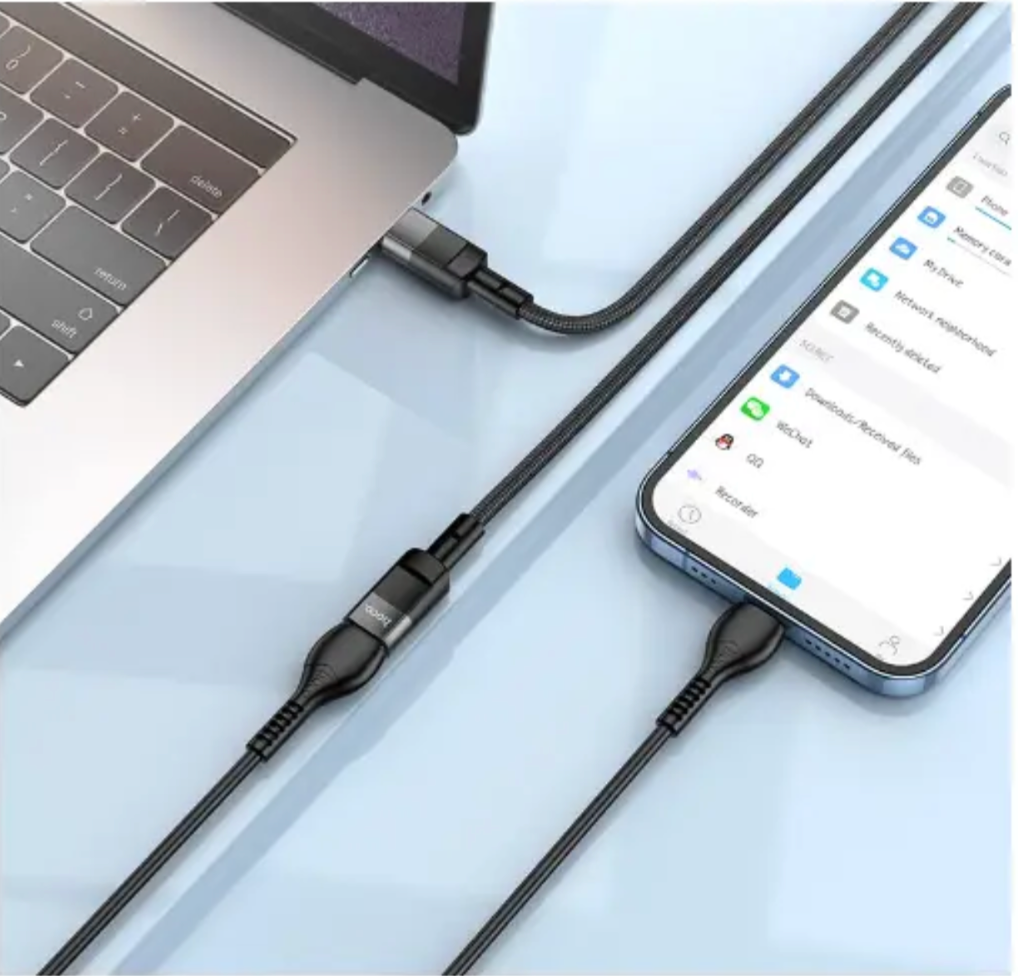 Cable Extensor USB-C Macho a Hembra Hoco 1.2M