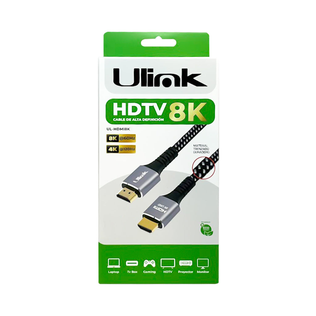 Cable HDMI 2.1 8K 3 Metros Ulink UL-HDMI8K30