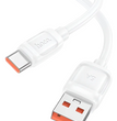 Cable Hoco X115 Tipo-C USB-C 100W Carga Rápida Blanco