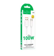 Cable Hoco X115 Tipo-C USB-C 100W Carga Rápida Blanco