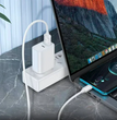 Cable Hoco X115 Tipo-C USB-C 100W Carga Rápida Blanco