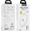 Cable Hoco X51 USB-C a USB-C 100W Carga Rápida Blanco