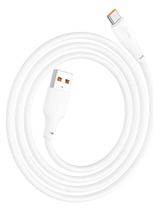Cable Hoco X93 USB-A a USB-C 100W Carga Rápida Blanco