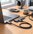 Cable USB-C Hoco U148 100W Notebook Carga Rápida Negro