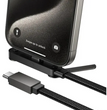 Cable USB-C Hoco U150 60W con Soporte Celular Negro