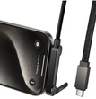 Cable USB-C Hoco U150 60W con Soporte Celular Negro