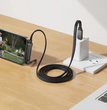 Cable USB-C Hoco U150 60W con Soporte Celular Negro