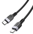 Cable USB-C a USB-C Hoco X109 60W 3M Negro