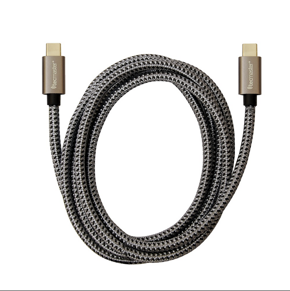 Cable USB-C a USB-C 100W 10GPS-100W-4K  Enmallado Tecmaster