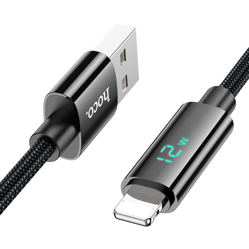 Cable USB a Lightning 1.2MT Para Apple Hoco U125 Negro