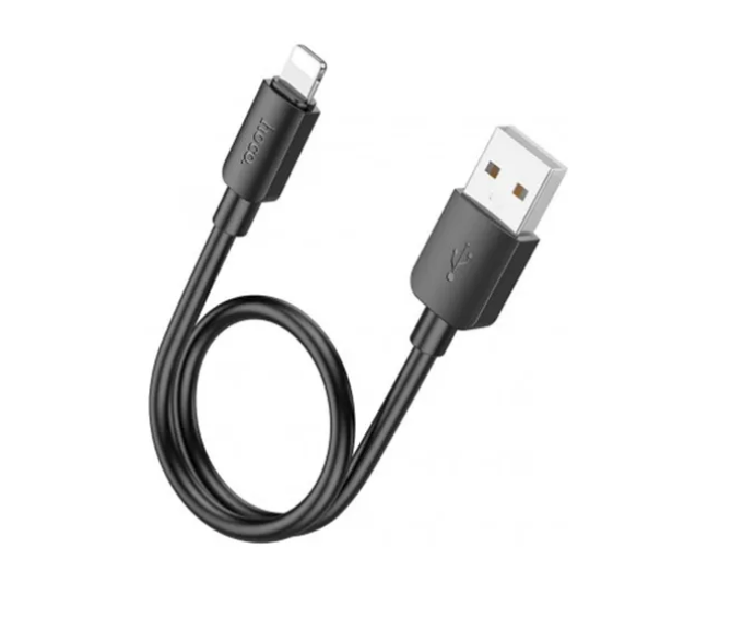 Cable USB a Lightning Mini 25cm Hoco X96 Negro