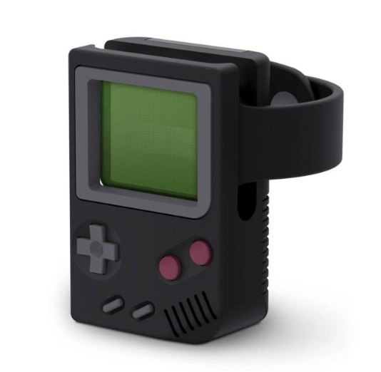 Soporte Dock Para Applewatch Diseño Gameboy Negro