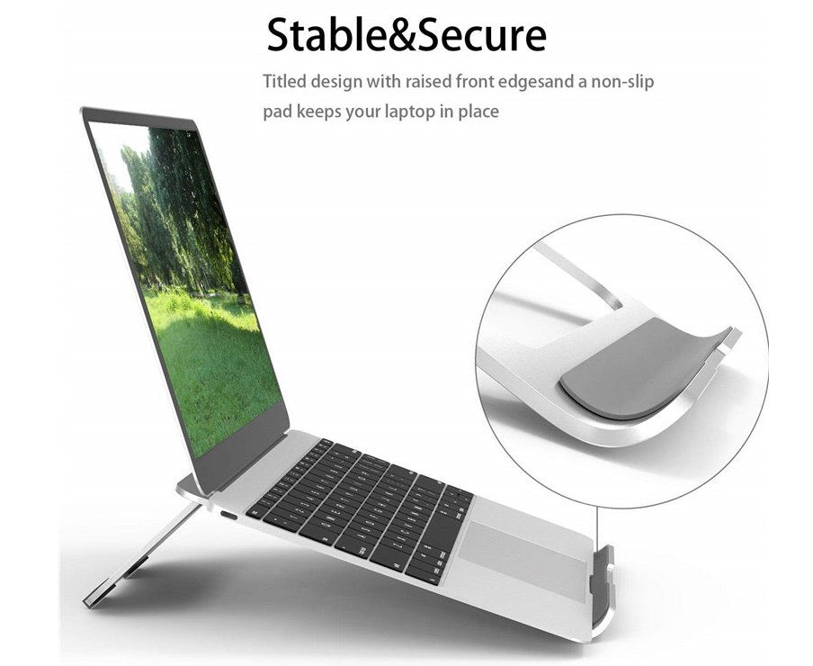 Base Apoyo Aluminio Portatil compatible con Macbook Pro Air