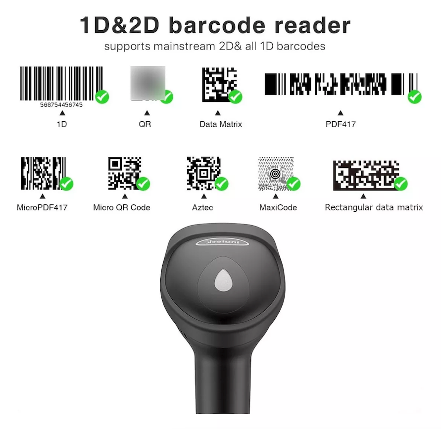 Lector Codigo de Barras 2D QR Bluetooth UT-BSCBT8