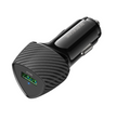 Cargador Auto 18W QC3 Borofone USB Z31 Negro