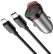Cargador Auto Hoco NZ16 30W USB-C con Cable Lightning