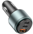 Cargador Auto Hoco NZ9 95W USB + 2 USB-C Negro