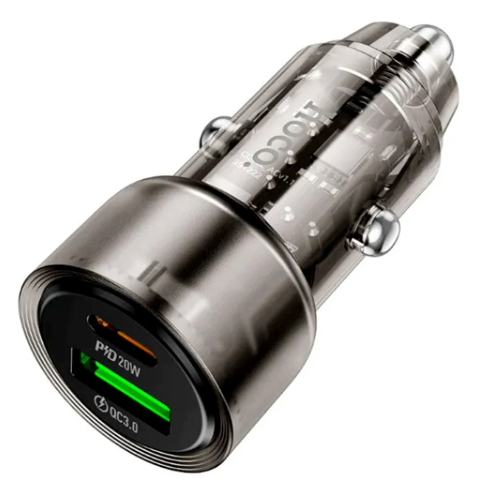 Cargador Auto Hoco Z52 2 Puertos USB Rápido Negro