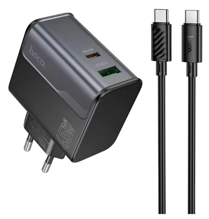 Cargador Hoco CS74A 45W USB-C Carga Rápida con Cable