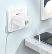 Cargador Hoco DC68 25W USB-C con Cable Blanco