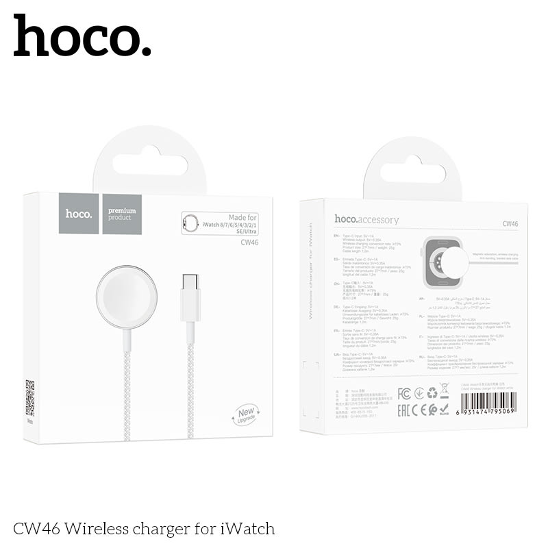 Cargador Inalambrico para Applewatch Hoco CW46