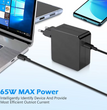 Cargador Para Lenovo HP Asus Otros USB-C 3.25A 65W Tipo A