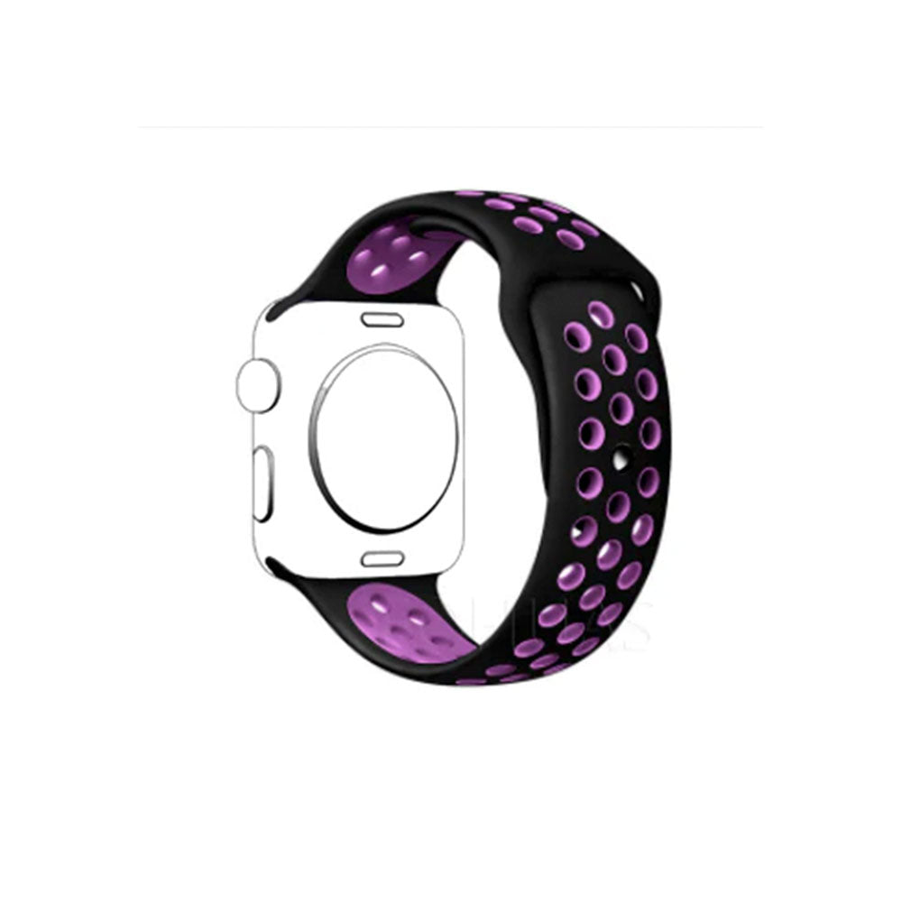 Correa Para Applewatch Sport Negro Morado 42/44/45mm