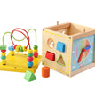 Cubo de Actividades de Madera Multicolor 5 en 1 Didactico