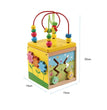 Cubo de Actividades de Madera Multicolor 5 en 1 Didactico
