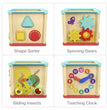 Cubo de Actividades de Madera Multicolor 5 en 1 Didactico