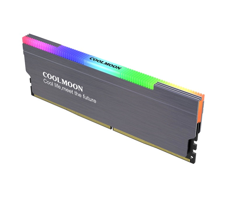 Disipador Memorias Ram LED ARGB 5V 3 Pines Gamer CoolMoon