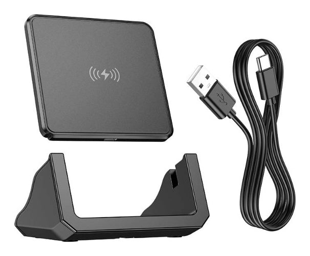 Dock Cargador Inalambrico Celulares  15W BQ20 Negro