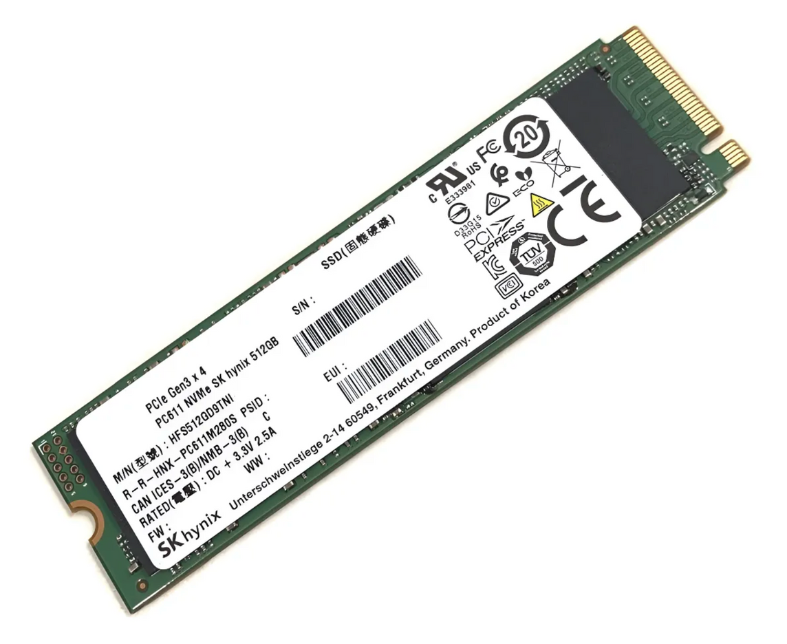 Disco SSD NVMe PCIe SK Hynix 512GB para PC y Notebook