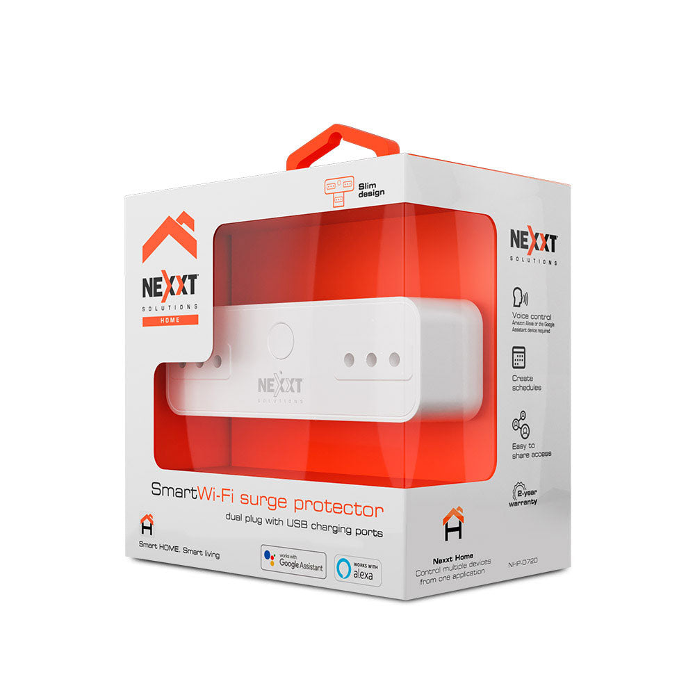 Enchufe Inteligente + 2 USB Wifi Google Alexa 220V Nexxt