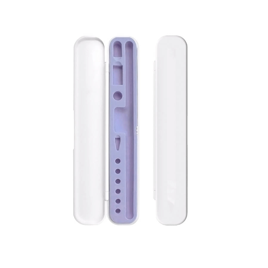 Estuche Protector Para Apple Pencil y Accesorios Blanco Lila