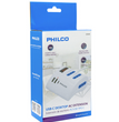 Extension Escritorio 220V + 2 USB 1 USB-C Philco 2044B